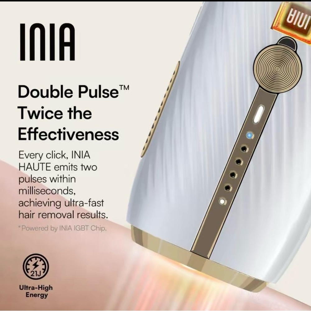 Haute White and Gold Hair Removal Device - Picture 2 of 11